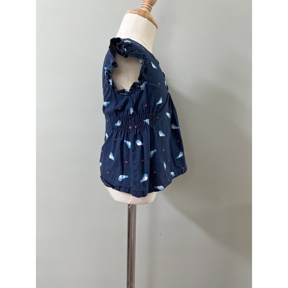 Little Bluebirds Infant Girls Short Sleeve Summer Top Blouse Shirt sz 18-24m - Picture 5 of 6
